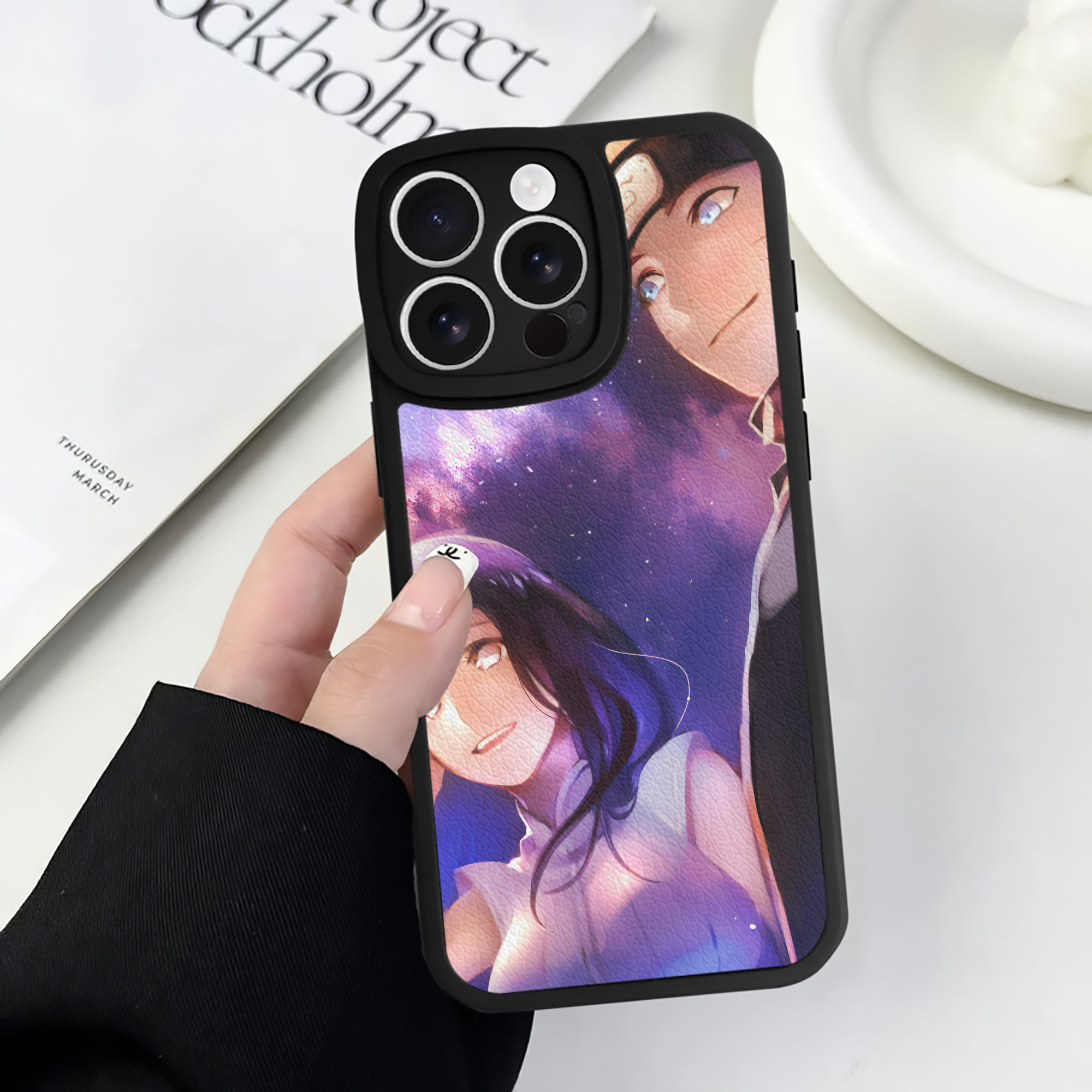 （画像用） NARUTO -ナルト- NARUTO -ナルト- 疾風伝 【iPhone 16シリーズ対応】シリコンスマホケース（レザー調） 材質：シリコン